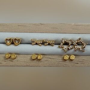 NWT Mignonne Gavigan ‘Leroy Stud Earring Gift Set’ Hearts, Bows and Stars